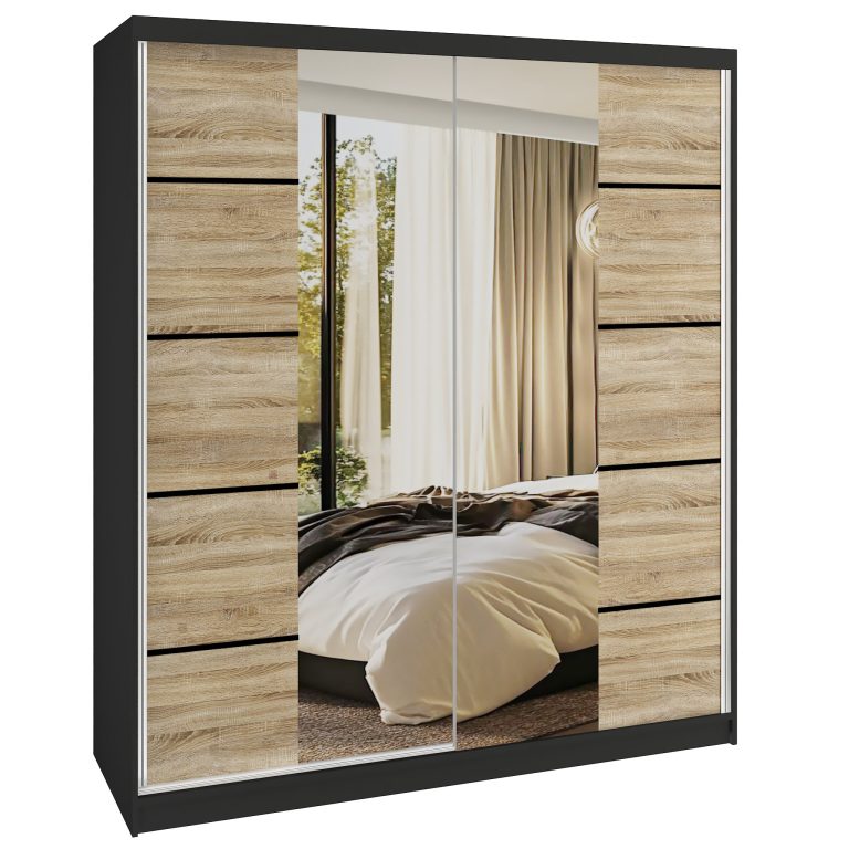 Armadio scorrevole SERENITY 158 cm rovere-opaco Produttore ME SERENITY SZP7/0/B/DS/0/HIAL