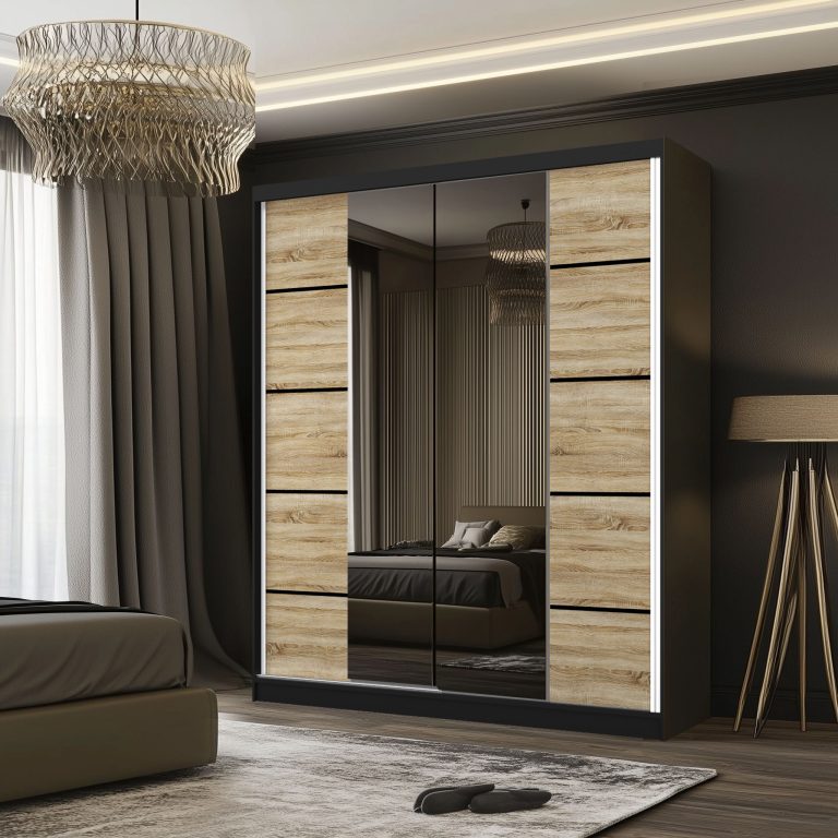 Armadio scorrevole SERENITY 158 cm rovere-opaco Produttore ME SERENITY SZP7/0/B/DS/0/HIAL