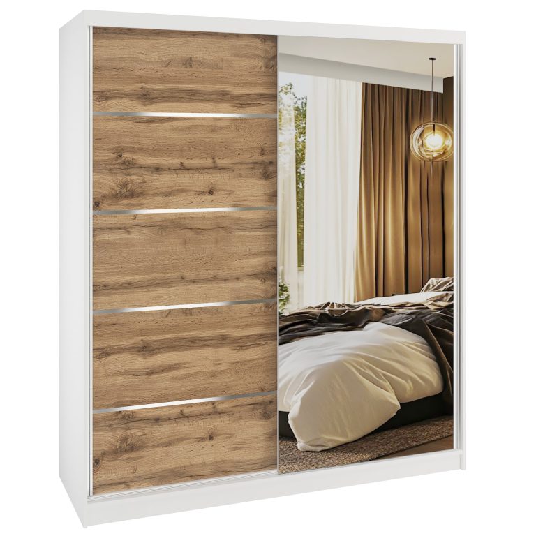 armadio scorrevole SERENITY 158 cm rovere wotan opaco Produttore MBP SERENITY SZP7/0/W/DW/0/HIAL