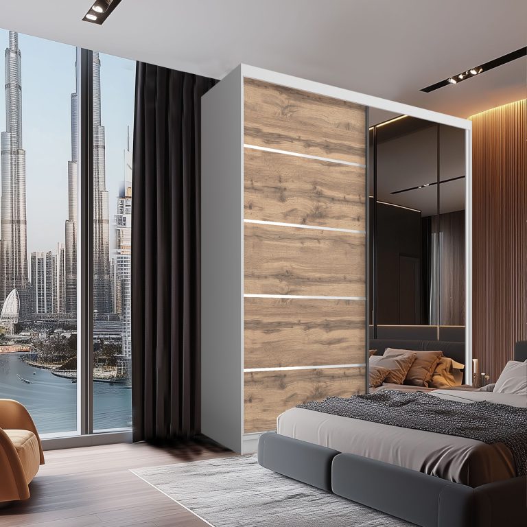 armadio scorrevole SERENITY 158 cm rovere wotan opaco Produttore MBP SERENITY SZP7/0/W/DW/0/HIAL