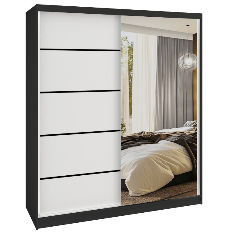 Armadio scorrevole SERENITY 158 cm bianco opaco Produttore MBP SERENITY SZP7/0/B/W/0/HIAL