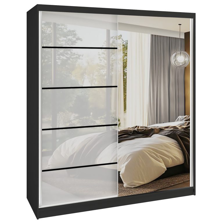 Armadio scorrevole SERENITY 158 cm bianco lucido Produttore MGB SERENITY SZP7/0/B/W/0/HIAL