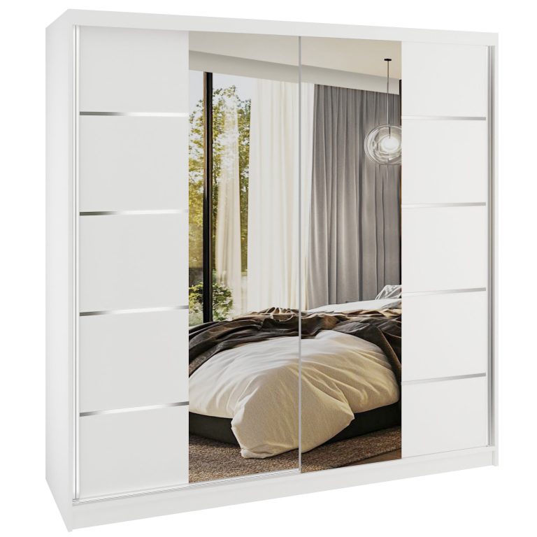 Armadio scorrevole SERENITY 200 cm bianco opaco Produttore ME SERENITY SZP5/0/W/W/0/HIAL