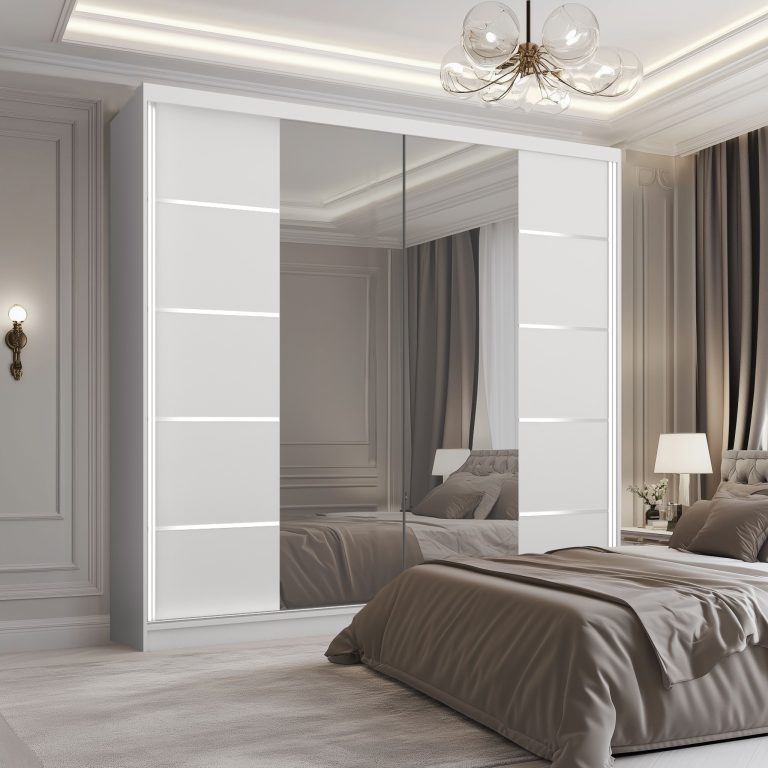 Armadio scorrevole SERENITY 200 cm bianco opaco Produttore ME SERENITY SZP5/0/W/W/0/HIAL
