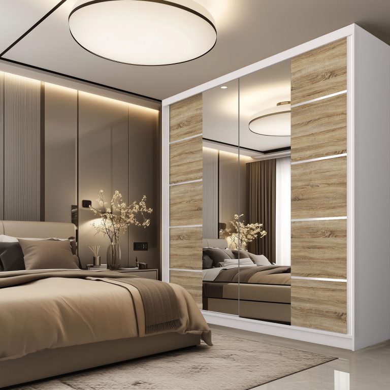 SERENITY armadio scorrevole 200 cm rovere sonoma opaco Produttore ME SERENITY SZP5/0/W/DS/0/HIAL