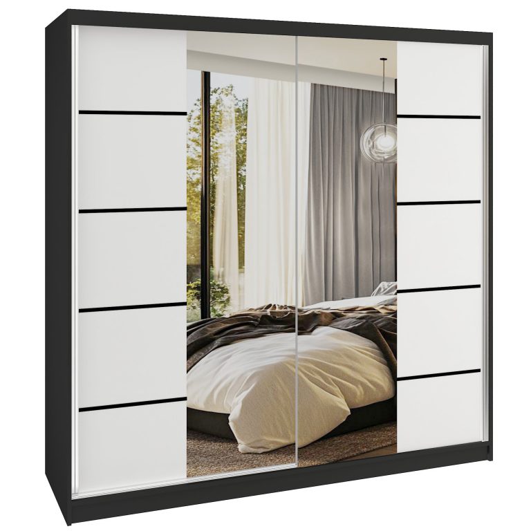 Armadio scorrevole SERENITY 200 cm bianco opaco Produttore ME SERENITY SZP5/0/B/W/0/HIAL