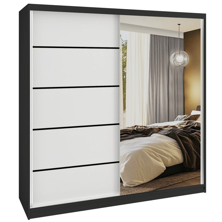 Armadio scorrevole SERENITY 200 cm bianco opaco Produttore MBP SERENITY SZP5/0/B/W/0/HIAL