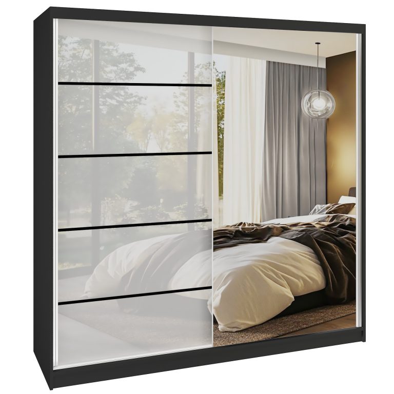 Armadio scorrevole SERENITY 200 cm bianco lucido Produttore MGB SERENITY SZP5/0/B/W/0/HIAL