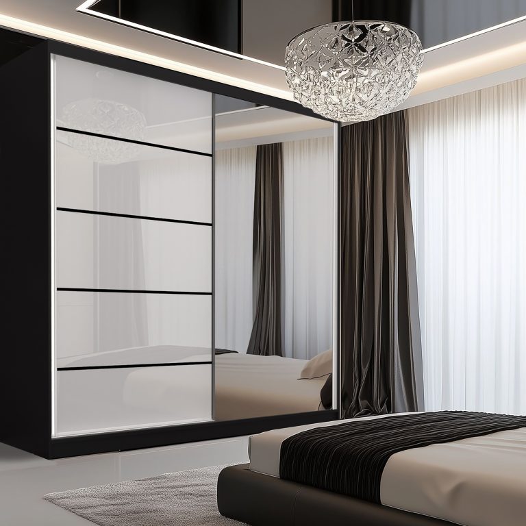 Armadio scorrevole SERENITY 200 cm bianco lucido Produttore MGB SERENITY SZP5/0/B/W/0/HIAL