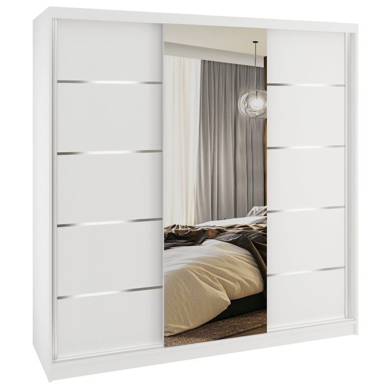 Armadio scorrevole SERENITY 200 cm bianco opaco Produttore MT SERENITY SZP5/0/W/W/0/HIAL