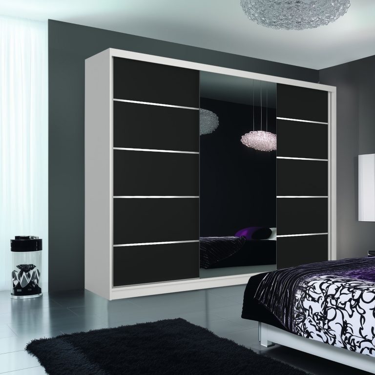 Armadio scorrevole SERENITY 200 cm nero opaco Produttore MT SERENITY SZP5/0/W/B/0/HIAL