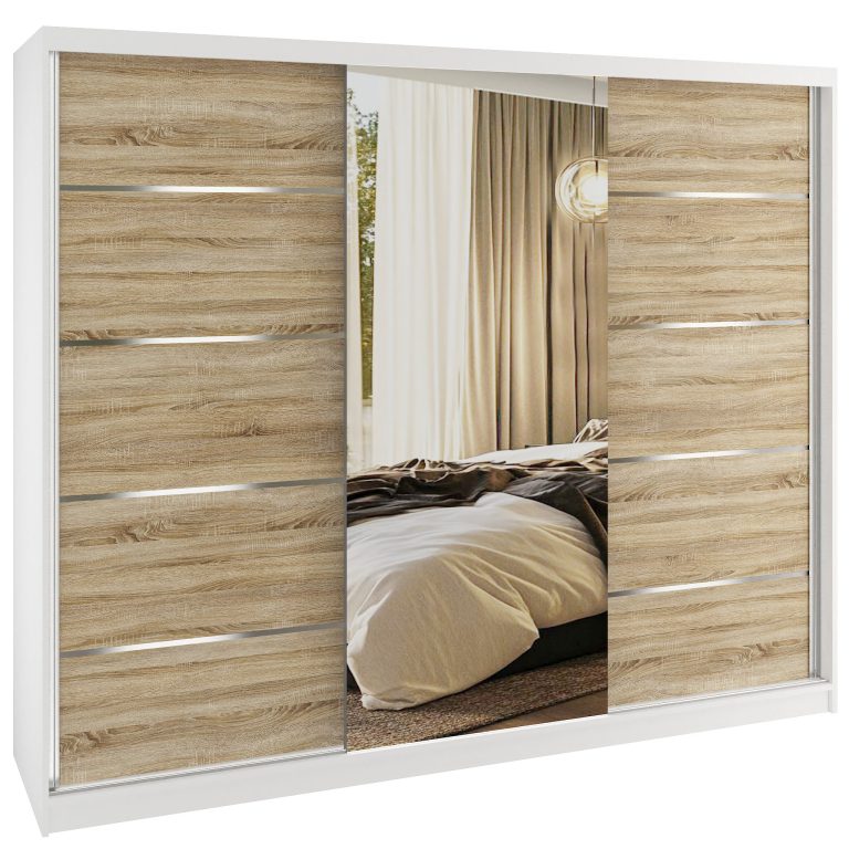 Armadio scorrevole SERENITY  232 cm rovere sonoma opaco Produttore MBP SERENITY SZP8/0/W/DS/0/HIAL