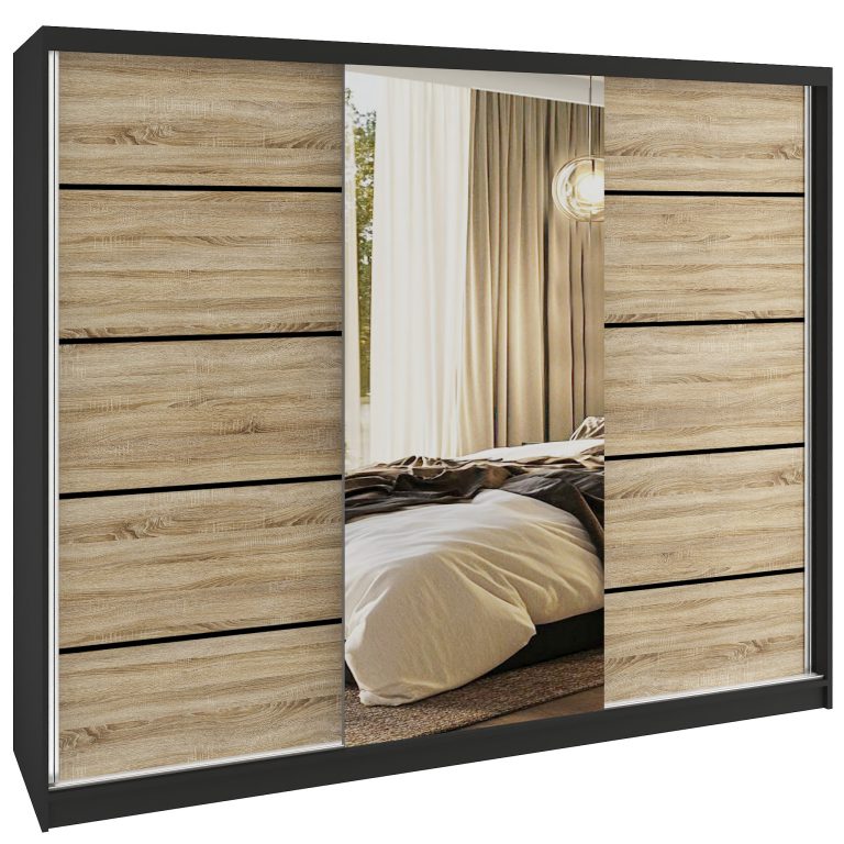 Armadio scorrevole SERENITY 232 cm rovere sonoma opaco Produttore MBP SERENITY SZP8/0/B/DS/0/HIAL