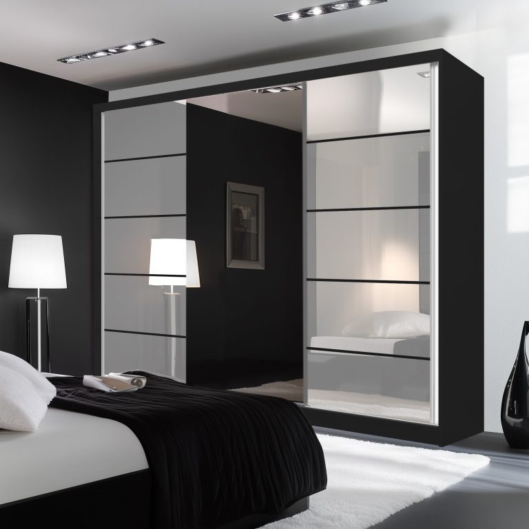 Armadio scorrevole SERENITY 232 cm bianco lucido Produttore MGB SERENITY SZP8/0/B/W/0/HIAL