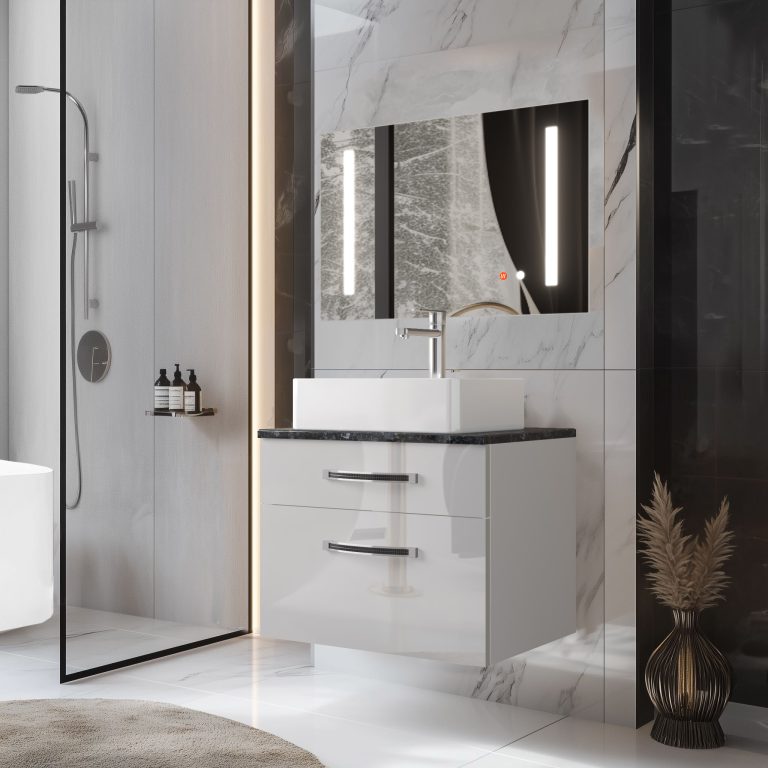 Set di mobili da bagno Euphoria EUP P 60/0/W/0/BK/MB