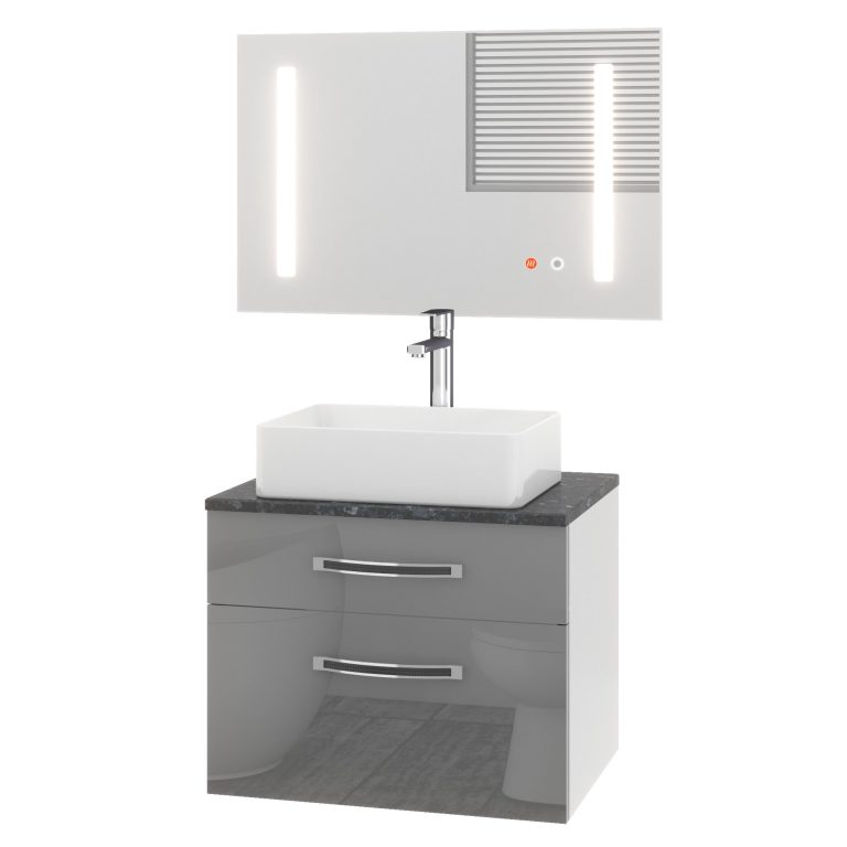 Set di mobili da bagno Euphoria EUP P 60/0/W/S/0/BK/MB