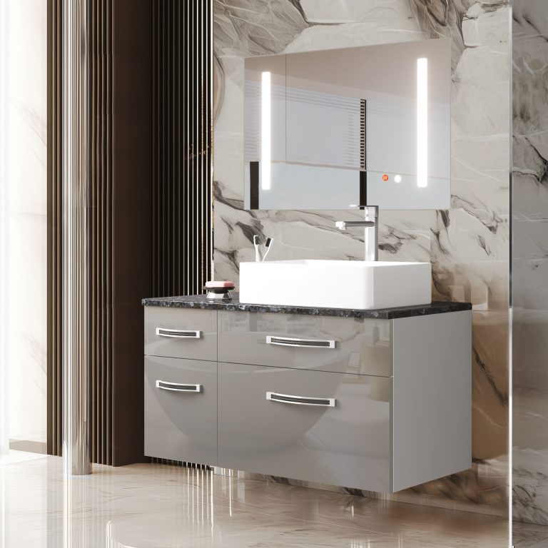 Set di mobili da bagno Euphoria EUP P 90L/0/W/S/0/BK/MB
