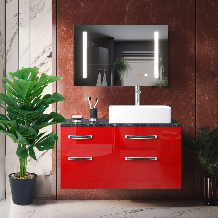 Set di mobili da bagno Euphoria EUP P 90L/0/W/R/0/BK/MB