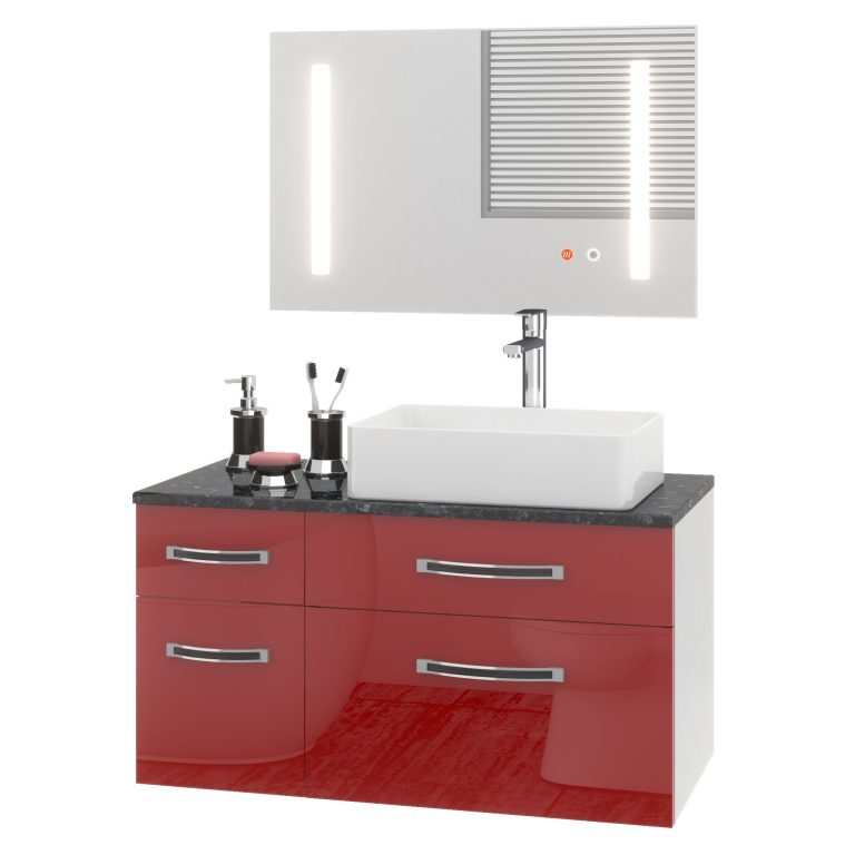 Set di mobili da bagno Euphoria EUP P 90L/0/W/R/0/BK/MB