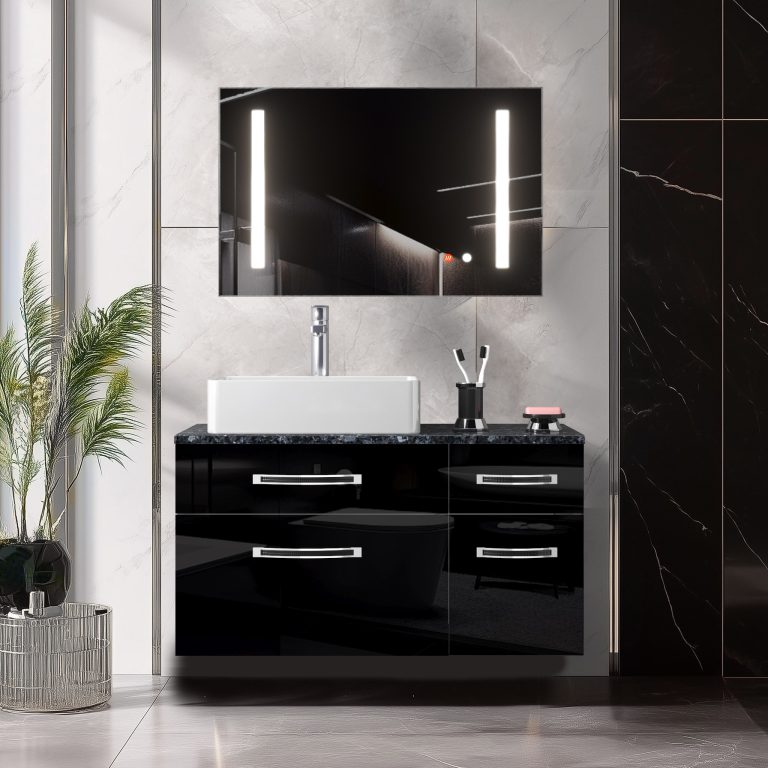Set di mobili da bagno Euphoria EUP P 90P/0/W/B/0/BK/MB