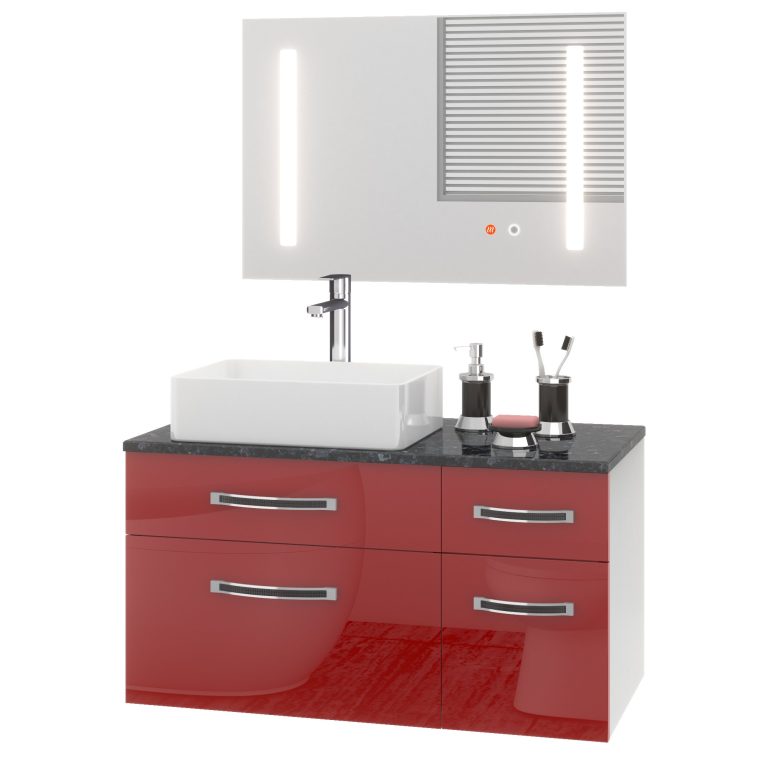 Set di mobili da bagno Euphoria EUP P 90P/0/W/R/0/BK/MB