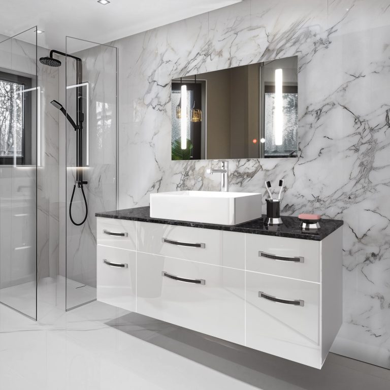 Set di mobili da bagno Euphoria EUP P 120/0/W/0/BK/MB