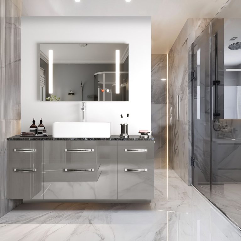 Set di mobili da bagno Euphoria EUP P 120/0/W/S/0/BK/MB
