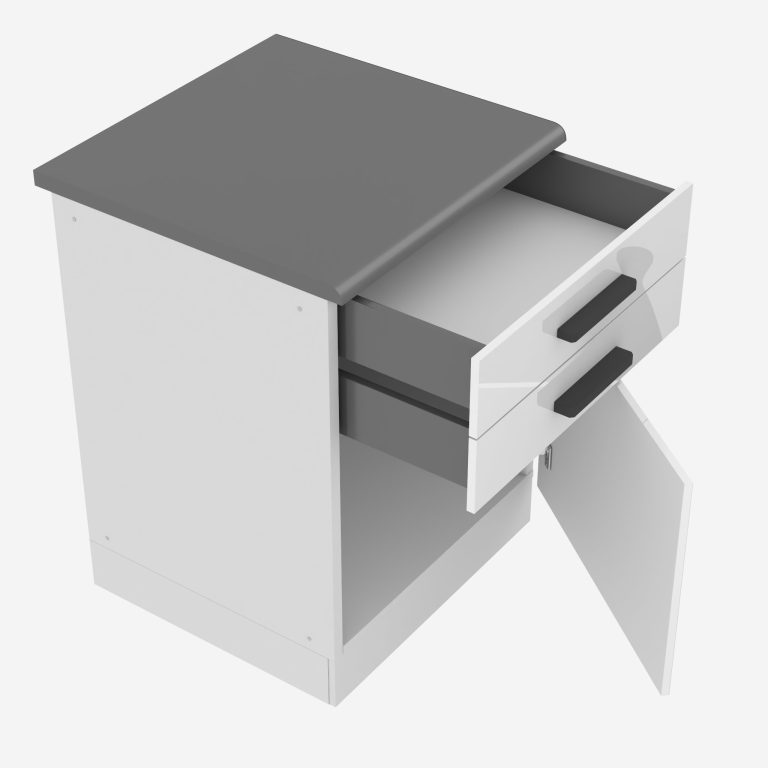 Belini Mobile basso con cassetti Premium Versione completa 60 cm bianco lucido con piano di lavoro Produttore INF SDSZ60/0/WT/W/B/B1/PP







