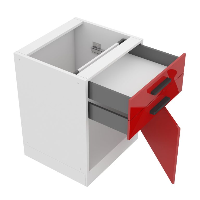 Belini Mobile base con cassetti Premium Versione completa 60 cm in rosso lucido senza piano di lavoro Produttore  INF SDSZ60/0/WT/R/0/B1/PP






