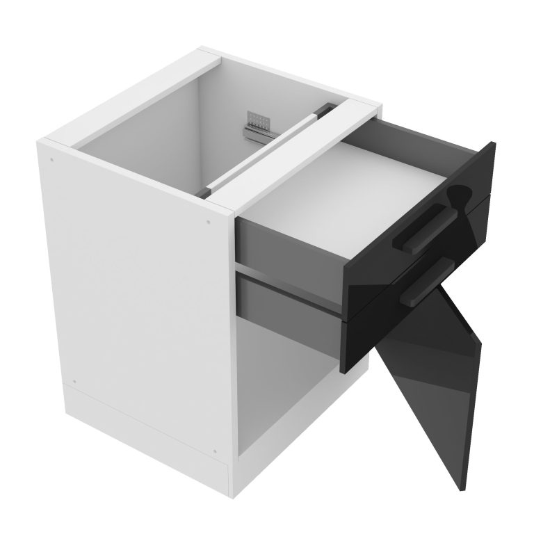Belini  Mobile base con cassetti  Premium Versione completa 60 cm in nero lucido senza piano di lavoro Produttore INF SDSZ60/0/WT/B/0/B1/PP






