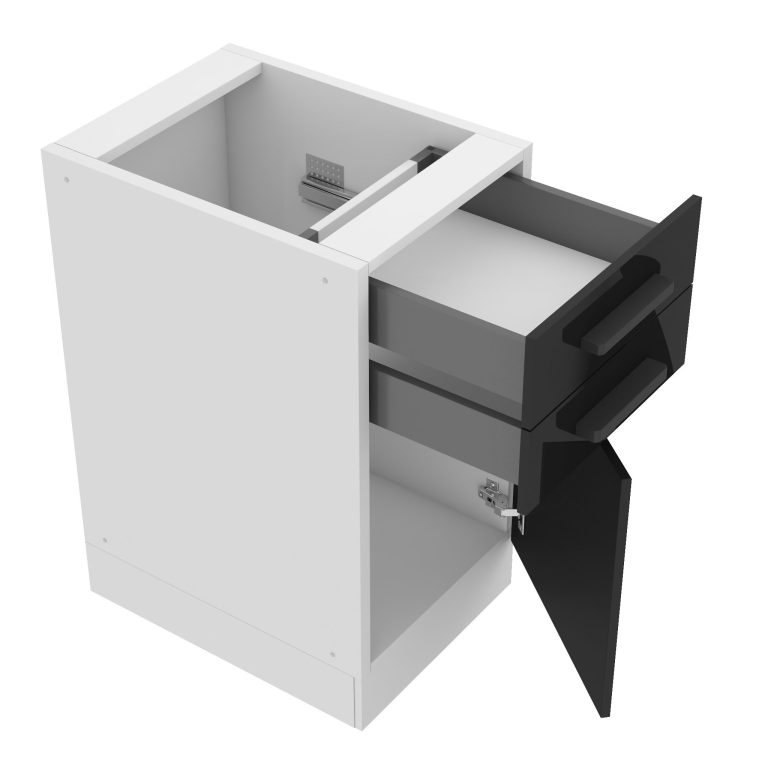 Belini Mobile base con cassetti Premium Versione completa 40 cm nero lucido senza piano di lavoro Produttore INF SDSZ40/0/WT/B/0/B1/PP







