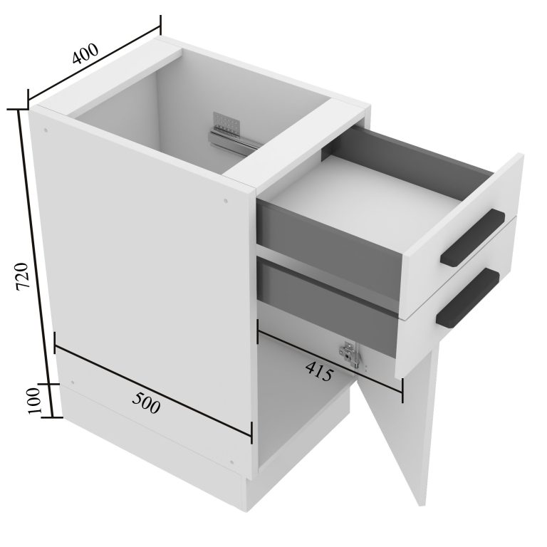 Belini Mobile base con cassetti Premium Versione completa 40 cm bianco lucido senza piano di lavoro Produttore  INF SDSZ40/0/WT/W/0/B1/PP







