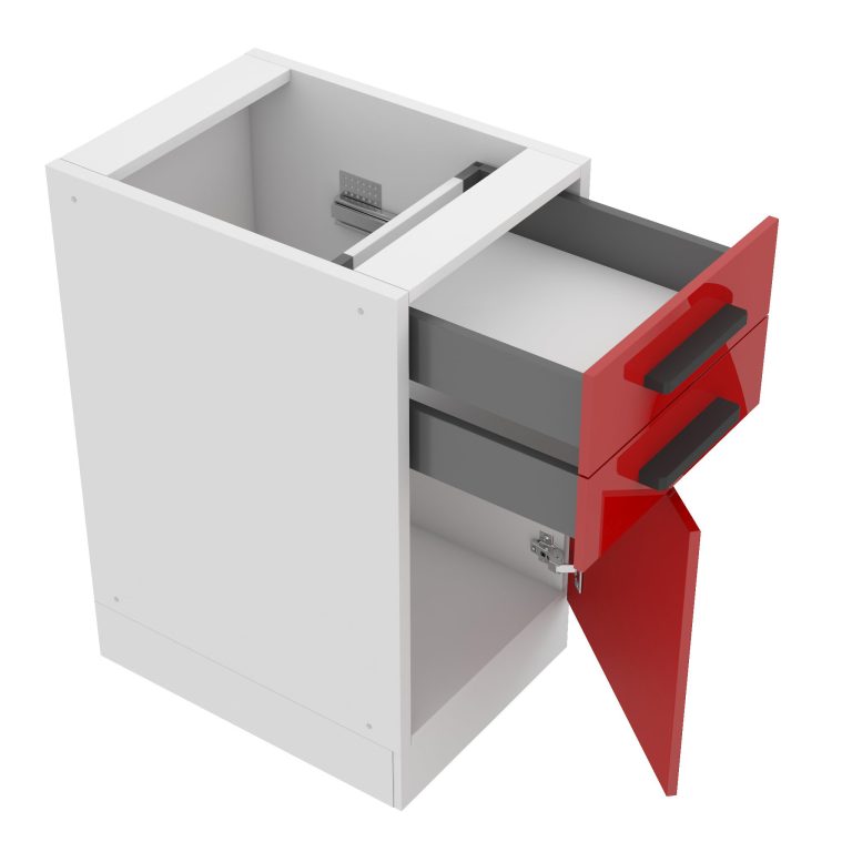 Belini Mobile base con cassetti  Premium Versione completa 40 cm rosso lucido senza piano di lavoro Produttore INF SDSZ40/0/WT/R/0/B1/PP







