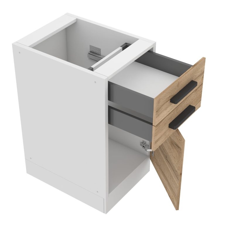 Belini Mobile base con cassetti Premium Versione completa 40 cm quercia Wotan senza piano di lavoro Produttore TOR SDSZ40/0/WT/DW/0/B1/PP



