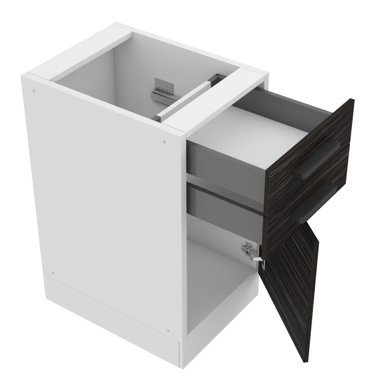 Belini Mobile base con cassetti Premium Versione completa 40 cm ebano reale senza piano di lavoro Produttore TOR SDSZ40/0/WT/HK/0/B1/PP







