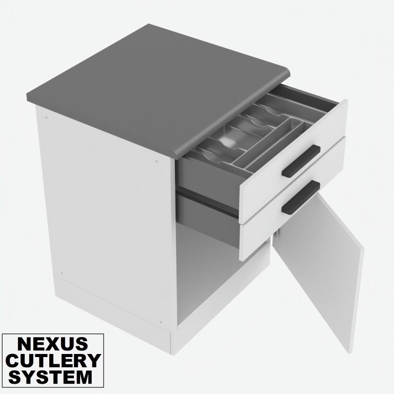 Belini Cucina Premium 540 cm grigio lucido senza piano di lavoro JANE Produttore INF JANE/0/WT/S/0/B1