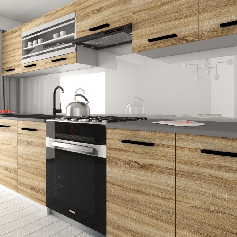 Cucina 260 cm rovere wotan / rovere sonoma con piano di lavoro – Produttore TOR PRIMO260/3/WT/DS/0/B1