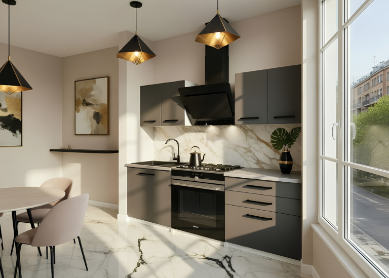 Mobili da cucina 120 cm grigio antracite grafite con piano di lavoro Produttore TOR TIESTO2/2/WT/SR/0/B1