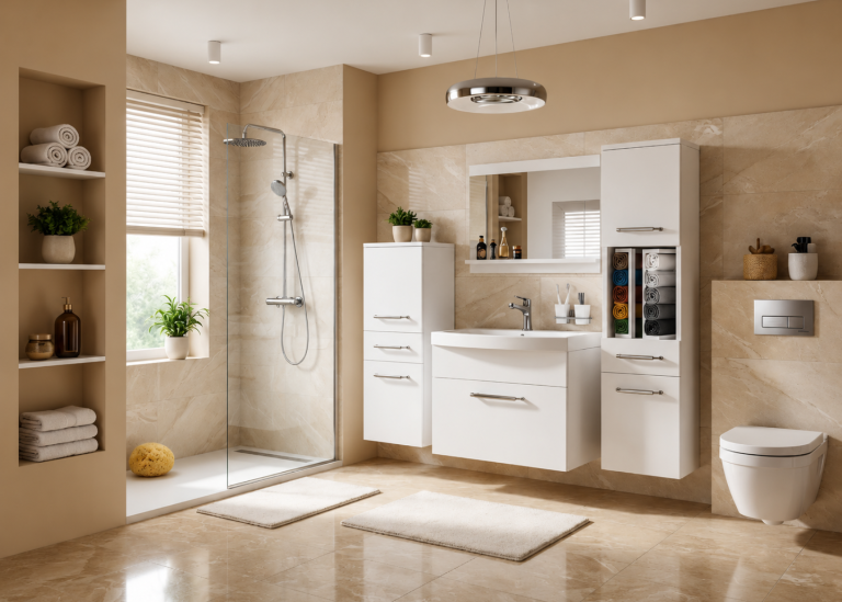 Mobile da bagno con lavabo e specchio bianco opaco – Produttore ROD PRIMO M 5/0/W/W/0/ZINC