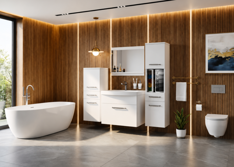 Mobile da bagno con lavabo e specchio bianco opaco – Produttore ROD PRIMO M 5/0/W/W/0/ZINC