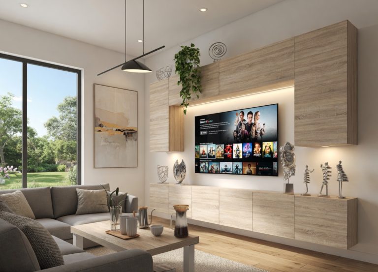 Parete attrezzata 300 cm TV rovere sonoma – Produttore IMP PRIMO 2/5/W/DS/0/0