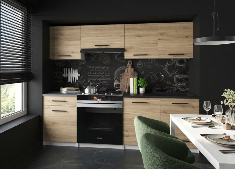 Mobili da cucina 180 cm in rovere Wotan rovere Sonoma con piano di lavoro Produttore TOR SUPERUNIQA2/4/WT/DS/0/B1