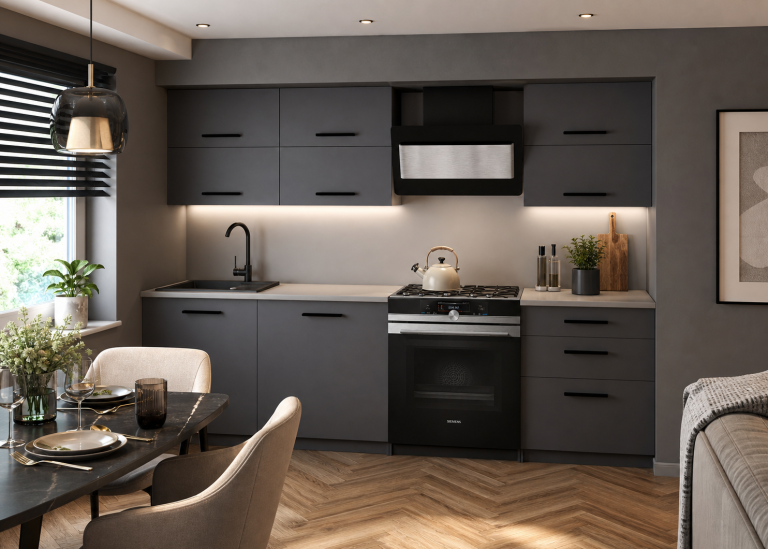 Mobili da cucina 180 cm grigio antracite grafite con piano di lavoro Produttore TOR PRIMERA2/3/WT/SR/0/B1