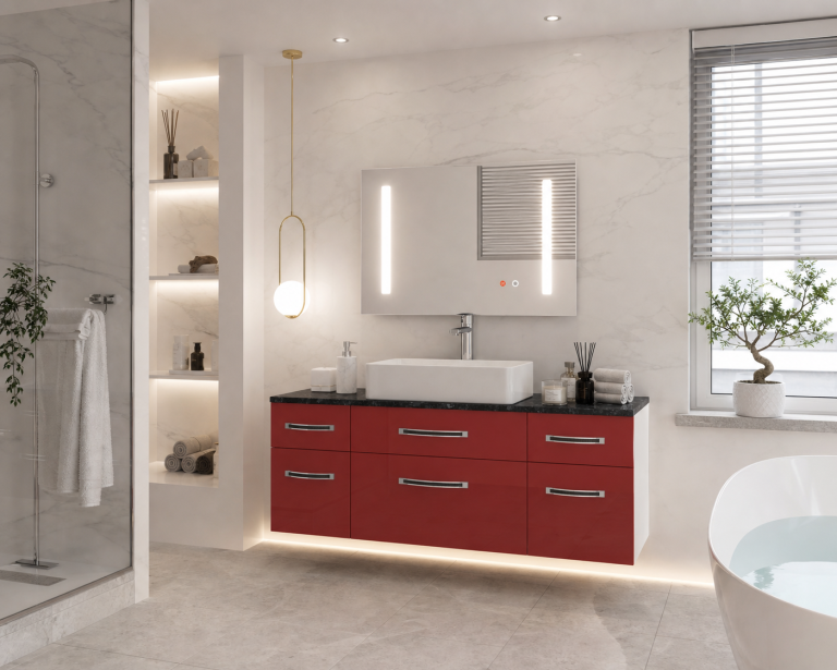Set di mobili da bagno Euphoria EUP P 120/0/W/R/0/BK/MB