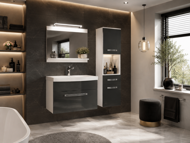 Mobili da bagno Belini Premium Glamour 45 GLA P 3/0/W/S/0/MB/PP