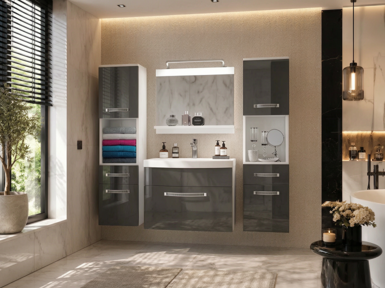 Mobili da bagno Belini Premium Glamour 102 GLA P 6/0/W/S/0/MB/PP