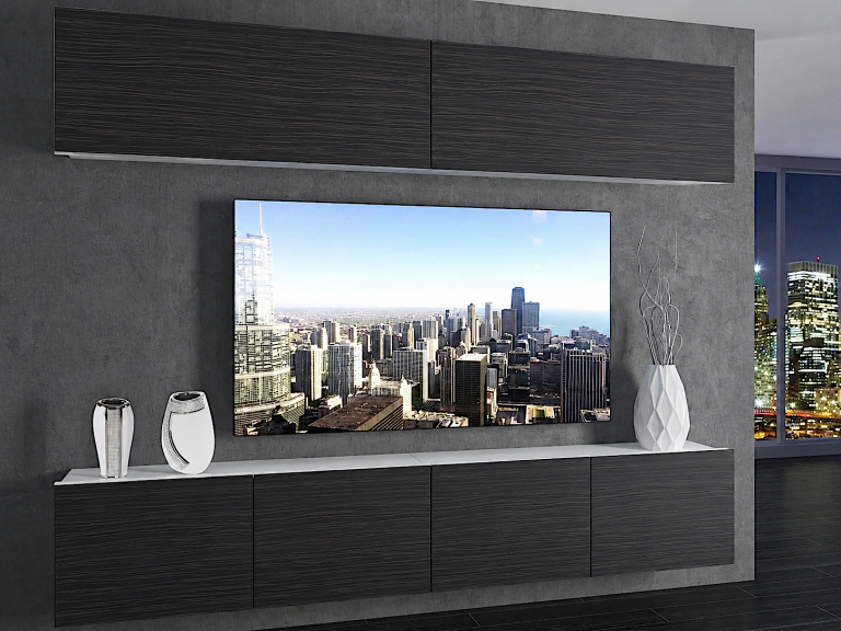 Parete attrezzata TV / mobile TV 200 cm nero ebano  Produttore IMP 6/5/W/HK/0/0