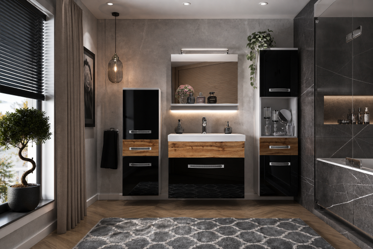 Mobili da bagno Belini Premium Glamour 95 GLA PM 5/0/W/BDW/0/MB/PP