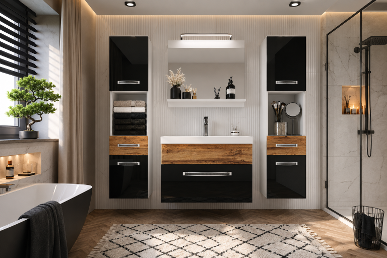 Mobili da bagno Belini Premium Glamour 114 GLA PM 6/0/W/BDW/0/MB/PP