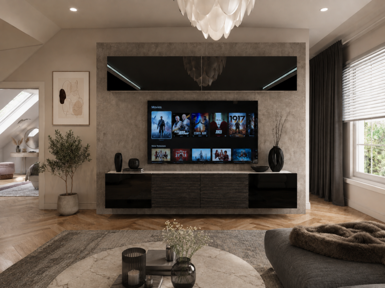 Parete attrezzata TV / mobile TV 200 cm nero lucido ed ebano  Produttore IMP 6/5/W/BBHKB/0/0